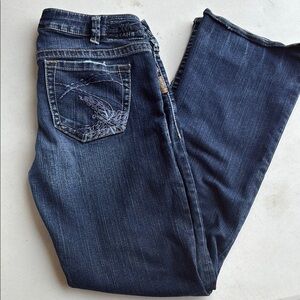 Silver Boot Cut Jeans